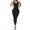 BLK, variant on Women's Sleeveless Shapewear Butt Lifter Tummy Control Jumpsuit