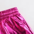 thumbnail image 5 of SILVERCELL Girls Metallic Dance Shorts for Athletic Sparkly Hot Pants for Girls 4-12 Years, 5 of 9