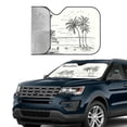thumbnail image 3 of Kdxio Summer Vacation Scene With Camping Van Print Front Windshield Sun Shade,Folding Auto Sunshade for Car Truck SUV-Medium, 3 of 7