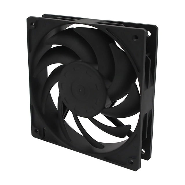 Ventilador De Caja De Enfriamiento Silencioso 12 Cm / 120 Mm DIY 4 Pines Para Caja De Computadora Plataforma De Minería Negro Sunnimix Ventiladores de refrigeración silenciosos