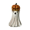 thumbnail image 2 of Halloween Decorations Halloween Ghosts Cute Ghost Figurine With Pink Pumpkin Holding Bat New Halloween Sculpture Statue for Bookshelf,Terrace,Bedroom,Tabletop Decor, 2 of 6