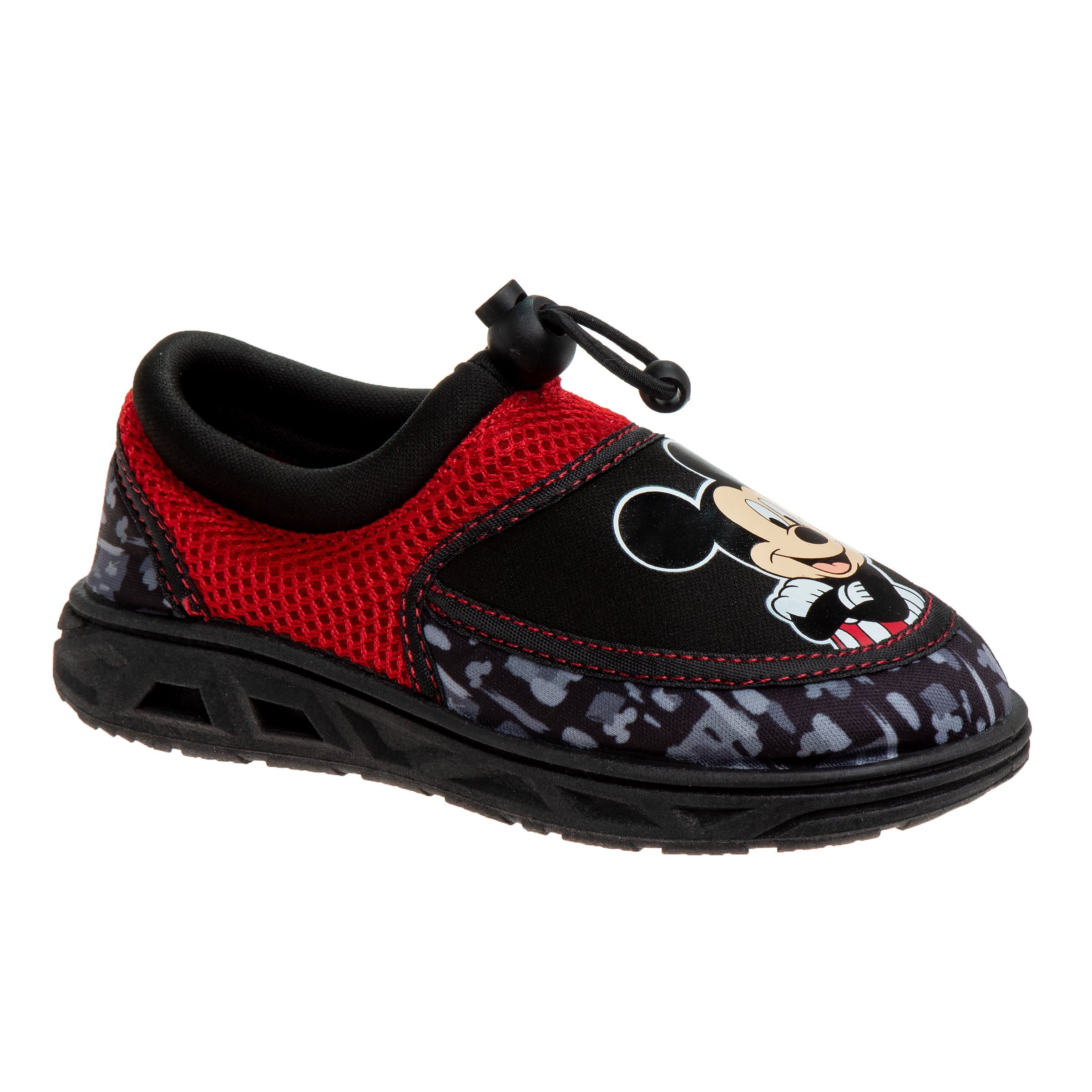 Disney Mickey Mouse Toddler Boys Water Shoes with Bungee Cord Closure