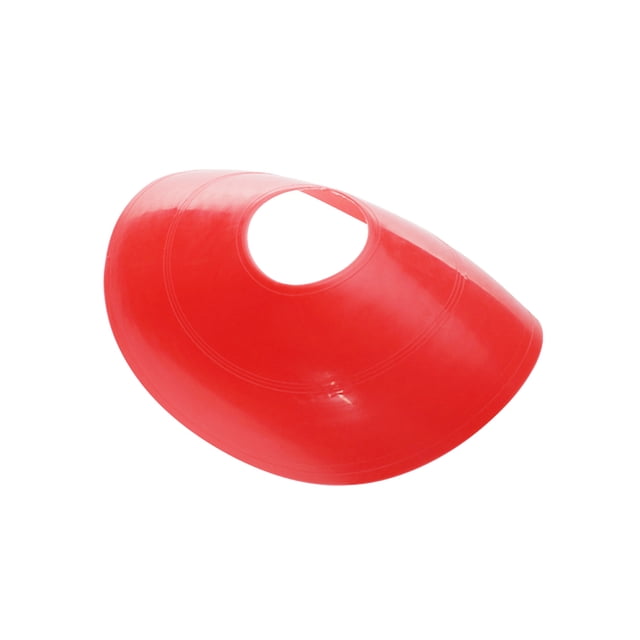 Marcador De Medio Cono De 5 Piezas De 2 Pulgadas Para Marcado De Taladro De Práctica De Campo De Fútbol De Fútbol - Rojo Cola Marcador de medio cono de 2 pulgadas para fútbol