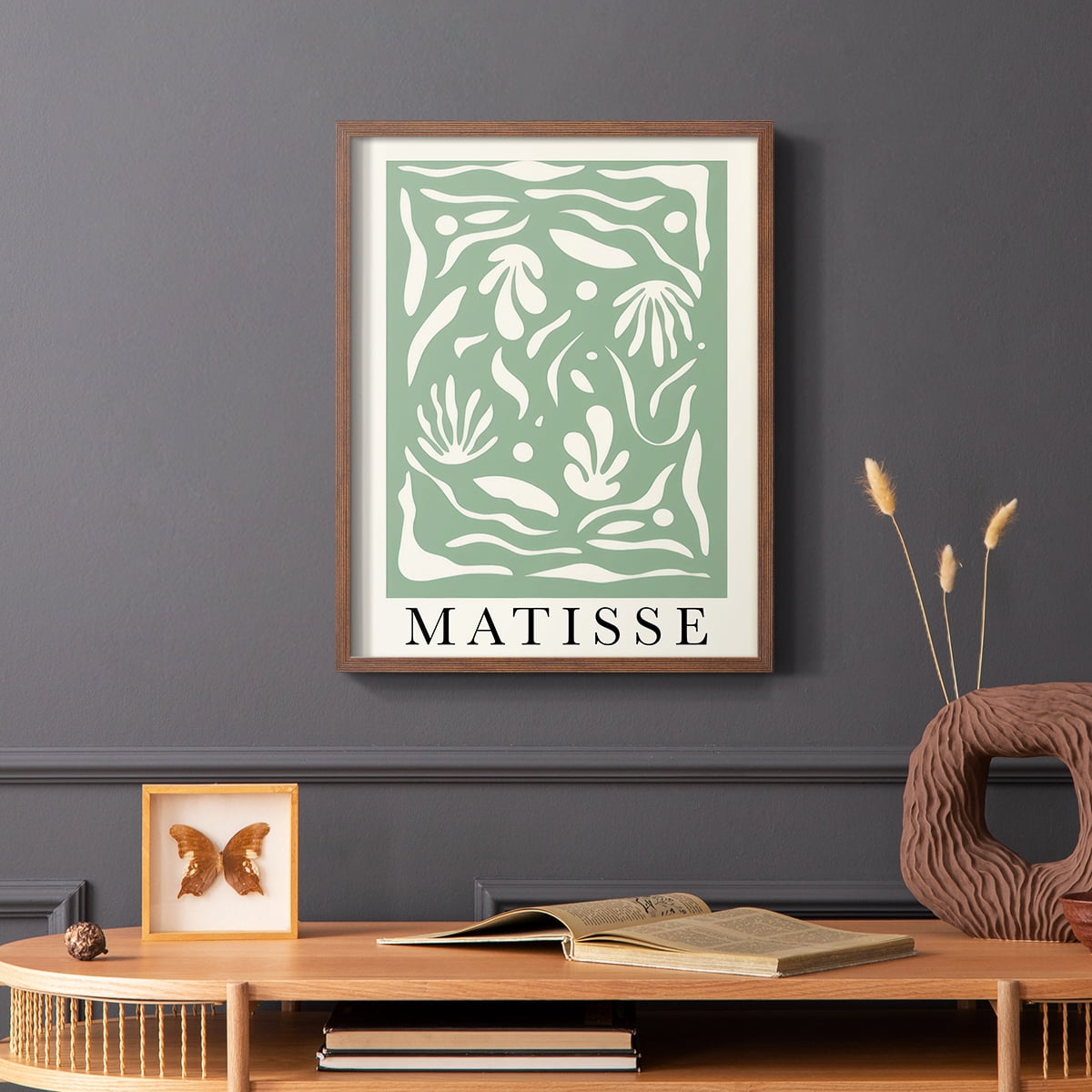 Matisse CLXXXIV Framed Print in Brown Solid Wood 8 x 10 Framed Print