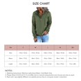 thumbnail image 5 of Women Drawstring Button Neck Hooded Sweatshirt Long Sleeve Pure Color Hoodies Pullover, 5 of 5