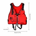 thumbnail image 2 of Easy-to-Carry Foldable Buoyancy Vest with 3 Front Pockets, Back Reflective Strip and Emergency Whistle, Universal Size Life Jacket for Water Activity, Yellow, 2 of 8