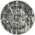 thumbnail image 6 of SAFAVIEH Adirondack Zoey Traditional Faded Area Rug, Silver/Black, 10' x 10' Round, 6 of 10