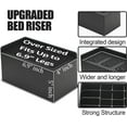 Bed Risers 5 Inch, Oversized Extra Wide Bed Frame Risers, 11000Lbs