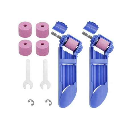 

2pcs Portable Drill Bit Sharpener Corundum Grinding Wheel For Grinder Polishing