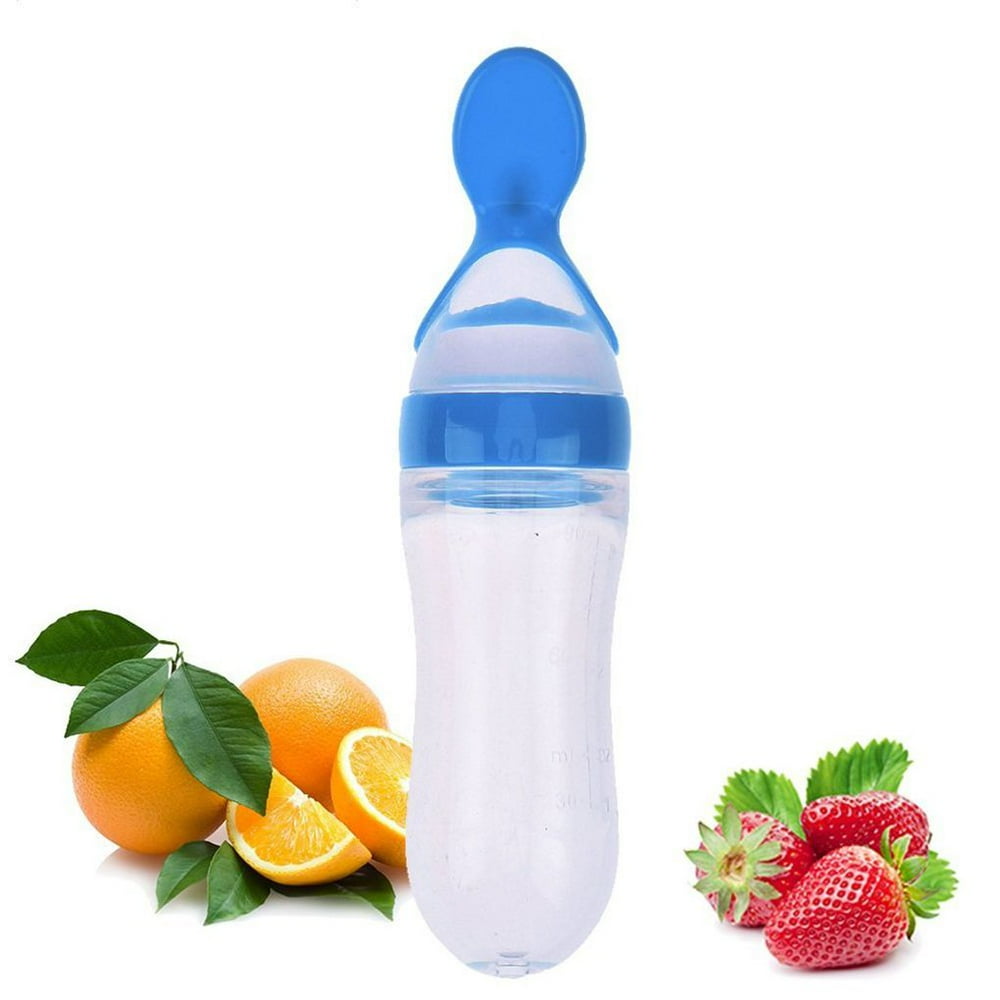 JOYFEEL Clearance 90ml Silicone Squeeze Baby Infants Rice Cereal