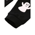 thumbnail image 5 of Qiylii Baby Boys Halloween Outfit,Gentleman Letter Romper+Ghost Print Pants+Hat, 5 of 9