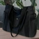 thumbnail image 5 of Bolso de hombro grande, monedero, bolso de viaje, bolso de mano escolar para mujer, negro, 5 of 9