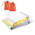thumbnail image 1 of Yuarrent Manta de emergencia Mantas impermeables de supervivencia al aire libre Saco de dormir Escalada Oro plateado, 1 of 6