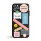 thumbnail image 1 of Funda negra para IPhone XR, 6, 6S, 7, 8 Plus, X, carcasa con etiqueta de código de barras Retro para IPhone 12, 13 Mini, 11, 14 Pro, XS Max, SE2, 1 of 4