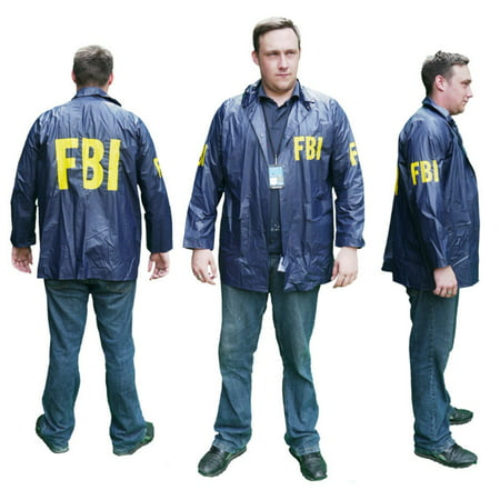 Burt Macklin FBI Windbreaker Jacket Costume Parks And Recreation Rec Andy