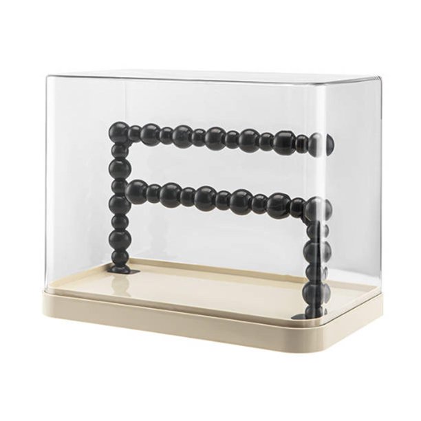Exhibidor de joyas, soporte para ligas del cabello con bandeja, tocador multifuncional para pulseras Con tapa