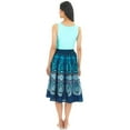 thumbnail image 3 of Printed Circle Skirt - Cute Summer Skirt for Women - Blue, L, 3 of 9
