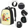 thumbnail image 4 of Curious George Backpack Laptop Outdoor Sport Travel Hiking Waterproof Backpack-Cartoon Printing Casual Shoulder Bag, 4 of 7