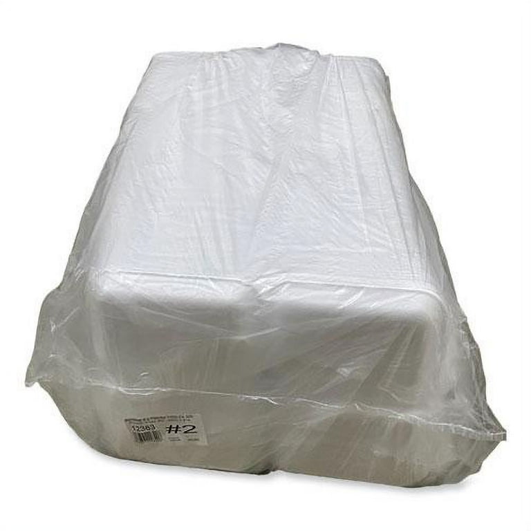 Meat Trays, #2. 8.5 x 6.03 x 1.11, White, 500/Carton Meat Trays, #2. 8.5 x 6.03 x 1.11, White, 500/Carton