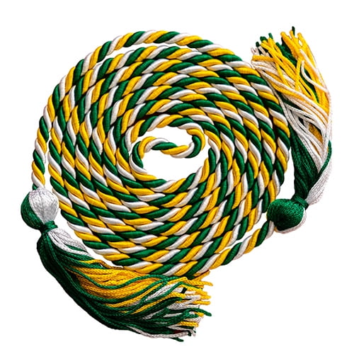 Honors Graduation Academic Honor Cord (Gold/Green/White)