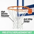 Basketball net replacement with 12 loops for indoor & outdoor hoops
