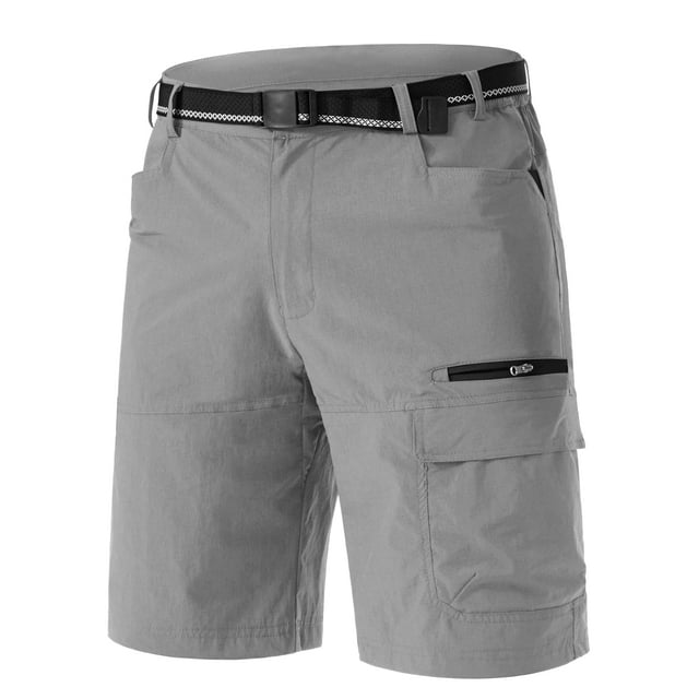 Pantalones cortos de senderismo TACVASEN Outdoor, de secado rápido, resistentes al agua, para hombre