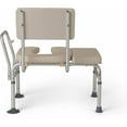 Medline Padded Transfer Bench with Commode Opening