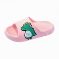 thumbnail image 3 of HCNTES Toddler Kids Unisex Sandals Soft Sole Non-Slip Slides for Spring Summer Beach Pool Shower Indoor Play(Z01-Red,12), 3 of 5