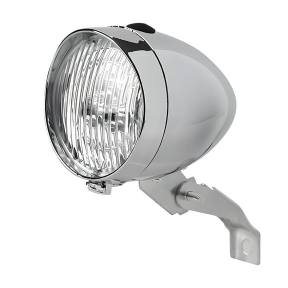 HIBIBUD Bike Headlight,3 LED Retro Bicycle Lights,80 Lumen Bike Front Light,Long Lasting Bike Lights for Night Riding,White