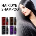 thumbnail image 3 of Hair Dye Shampoo Black 100ml, Plant-Based Color Depositing Shampoo for Gray Coverage, Long-Lasting Natural Hair Color, Gentle Conditioning Formula for DIY At-Home Use, 3 of 7