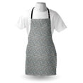 thumbnail image 4 of Botanical Apron, Garden Blossoms with Flowers, Unisex Kitchen Bib with Adjustable Neck for Cooking Gardening, Adult Size, Purpleblue Mint Green, by Ambesonne, 4 of 4