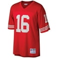 thumbnail image 2 of Men's Mitchell & Ness Joe Montana Scarlet San Francisco 49ers Big & Tall 1990 Retired Player Replica Jersey, 2 of 3