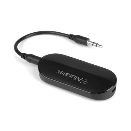 Aluratek ABT05F - Bluetooth Wireless Audio Transmitter for TV Airplane Gym Equipment Supports up to 2 Wireless Headphones