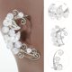 thumbnail image 3 of BEADCEST 1Par Aretes Ear Wrap En Con Floral Y Perla Para Uso Decorativo En Mujer, 3 of 8