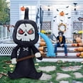 thumbnail image 2 of Halloween Black Inflatable Sickle, Funny Inflatable Sickle Decoration Prop(EU Plug), 2 of 4
