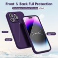 thumbnail image 3 of Funda de silicona para iPhone 14 Pro Max con protector de cámara, funda de gel de goma suave para iPhone 14 Pro Max, fina y ajustada, protección estética de TPU con agarre, neutra, para mujer y niña,, 3 of 8
