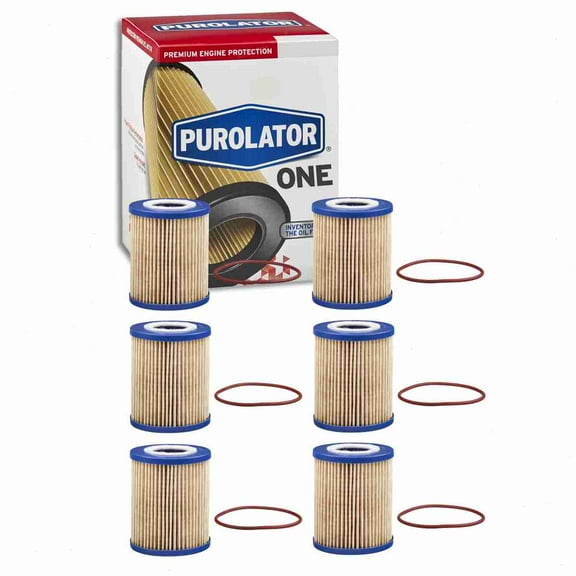 6 pc Purolator ONE PL25247 Engine Oil Filters for Oil Change Lubricant Filters