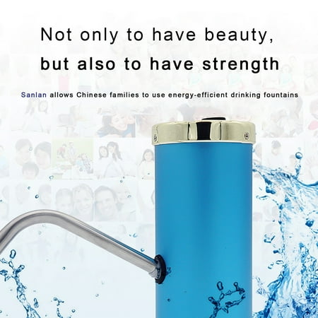 

Travel Wireless Automatic Gallon Bottled Electric Drinking Water Pump Dispenser Blue ABS Aluminum Alloy