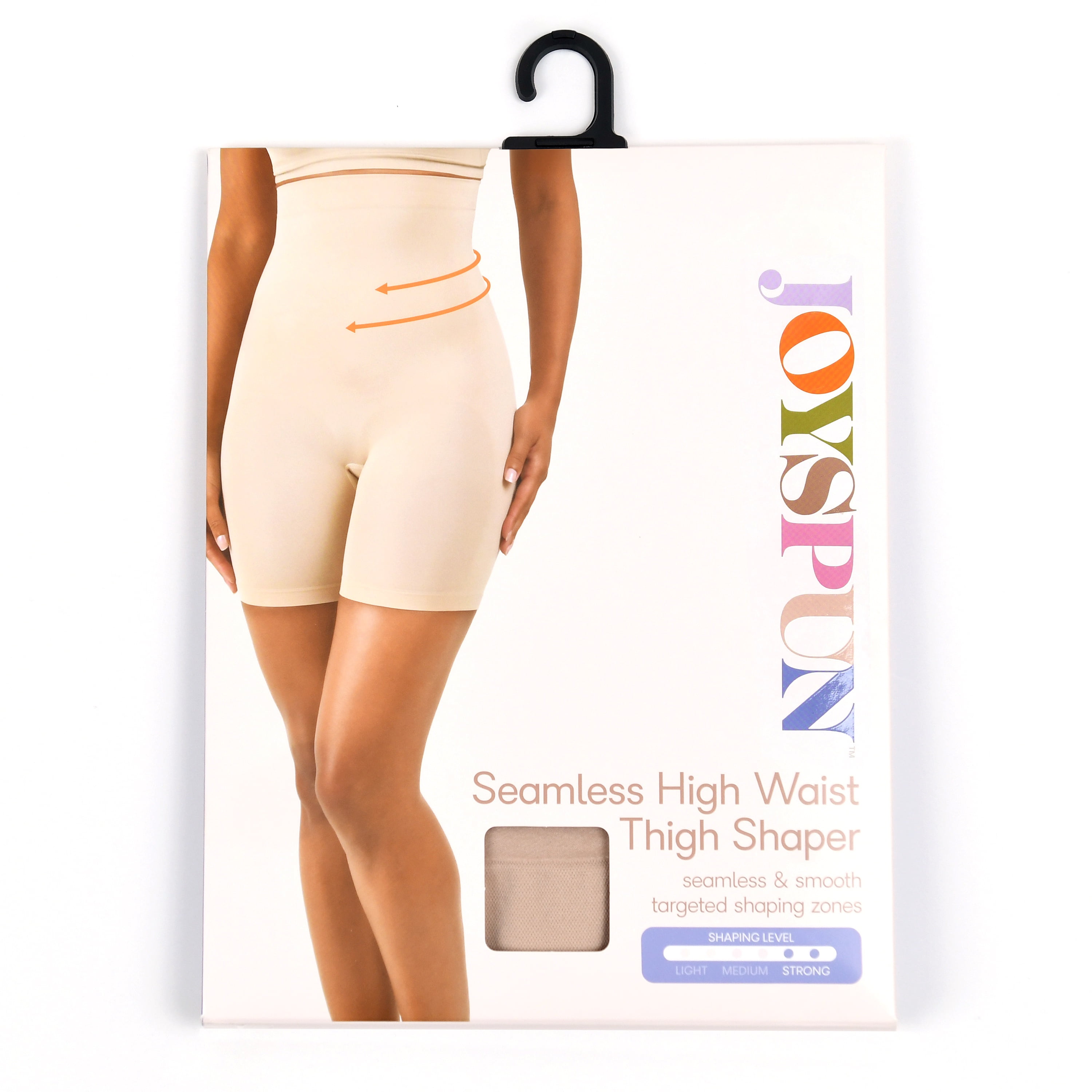 Joyspun Women’s Seamless Sculpting High Waisted Thigh Shaper, Sizes S-XXXL