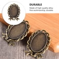 thumbnail image 2 of EeaseMX Bandeja colgante ovalada duradera de los accesorios de la joyería de 50pcs DIY para el estudio casero, 2 of 7