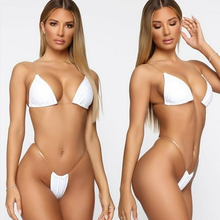 

Yeleire New Fashion Women Sexy Lingerie Underwear Bra G-String Transparent Strap Set