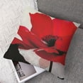 thumbnail image 7 of nygtbtfer  Ink Painting Watercolor Wine Red Poppy Flowers Summer Decorative Throw Pillow Cover Case Home Living Room Bed Sofa CarLinen Square White, 7 of 7