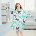 thumbnail image 5 of joogoo Wearable Blanket Hoodie for Green Bows Oversized Sherpa Hooded 3-14 YR M, 5 of 7