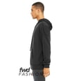thumbnail image 3 of BELLA + CANVAS - Fast Fashion Unisex Raw Seam Hoodie - Color - Dark Grey - Size - XS, 3 of 3