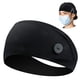 thumbnail image 5 of 4 diademas con botones para máscara, diademas de entrenamiento antideslizantes para hombres y mujeres, bandas para el cabello que protegen tu cabello y orejas, 5 of 5