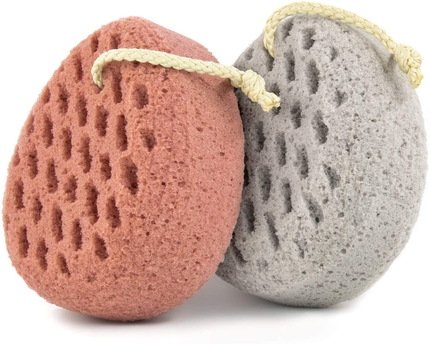 2 Packs Bath Sponge,Sponge Loofah Body Scrubber,Shower Pouf Cleaning Loofah  Sponge,Shower Use Sponge for Body Wash Bathroom Men Women…