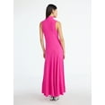 thumbnail image 3 of Scoop Women's and Women's Plus Rib Knit Seamed Maxi Dress, Sizes XS-4X, 3 of 5