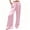 Pink, variant on Squevariel Womens Silk Satin Pajama Pants Loose Lounge Pants Drawstring Elastic Waist Pajama Pants Wide Leg Sleep Pants with Pockets