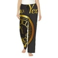 thumbnail image 2 of Lsque 2025 New Year Print Women's Pajama Pants, Lounge Pant - Comfortable Home Wear,Elastic Waistband, Stylish Design-Medium, 2 of 9