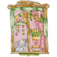 thumbnail image 1 of Cuadros Decorativos Kits de arte de dobladillo impreso DIY de hilo de algodón de 14 quilates de punto de cruz parcial de abril (4) Likrtyny embutido en tela, 1 of 9